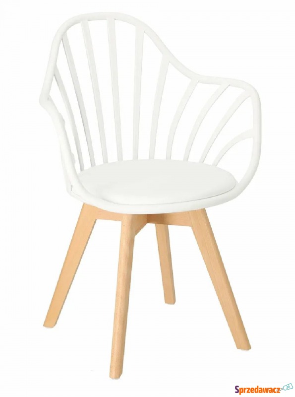 Białe krzesło patyczak - Malene 3X - Krzesła kuchenne - Wrocław