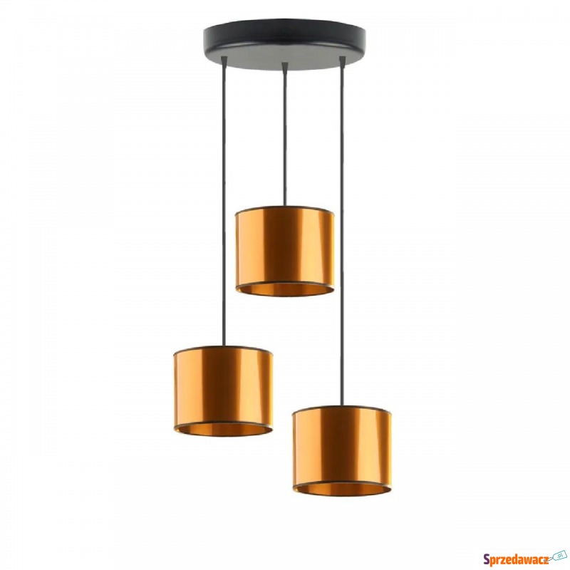 Miedziana lampa wisząca w stylu glamour - EX4... - Lampy wiszące, żyrandole - Brodnica