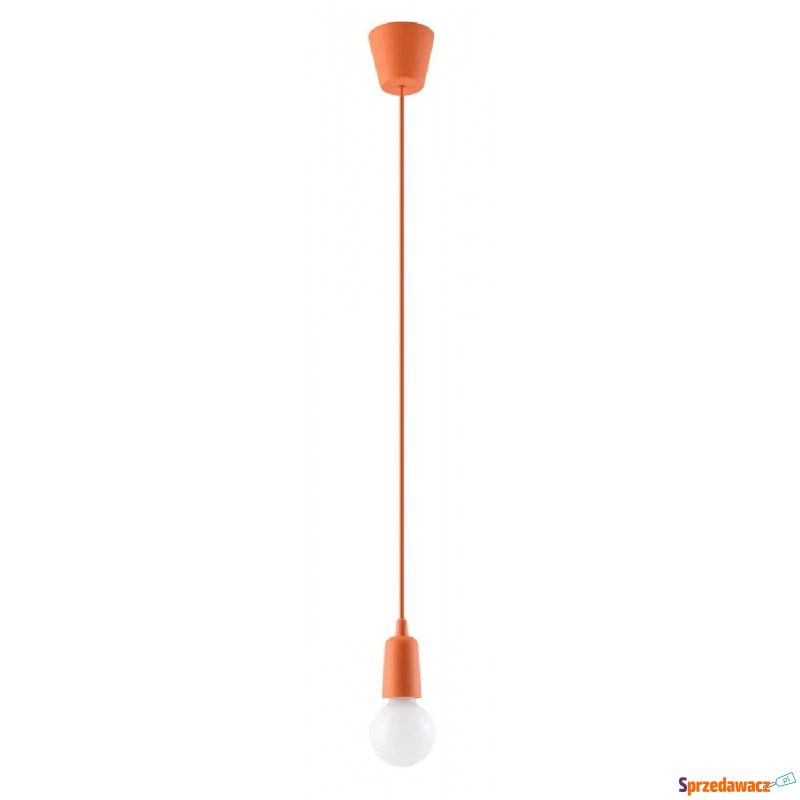 Pomarańczowa lampa wisząca industrialna - EX5... - Lampy wiszące, żyrandole - Rybarzowice