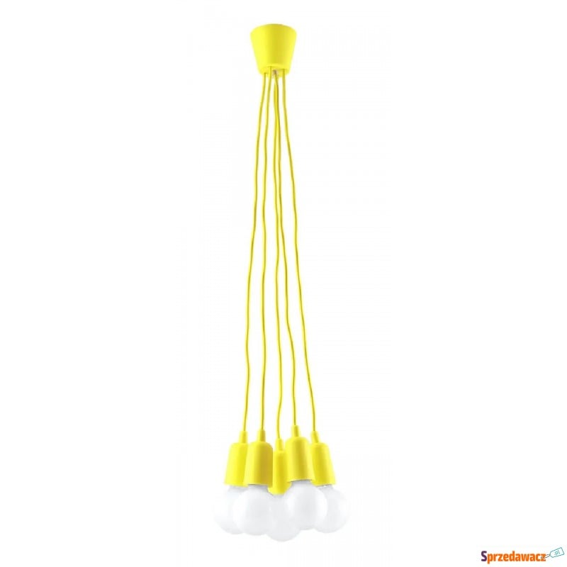 Żółta loftowa lampa wisząca - EX543-Diegi - Lampy wiszące, żyrandole - Stalowa Wola