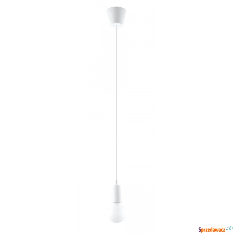 Biała pojedyncza lampa wisząca loft - EX541-Diegi - Lampy wiszące, żyrandole - Mysłowice