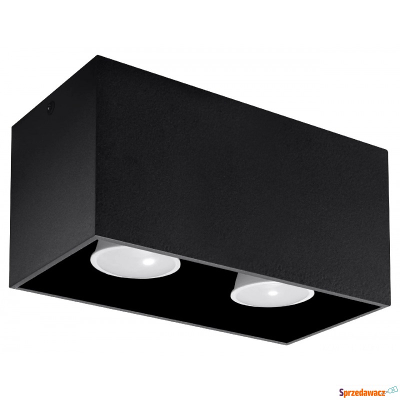 Czarny minimalistyczny plafon LED - EX509-Quas - Plafony - Konin