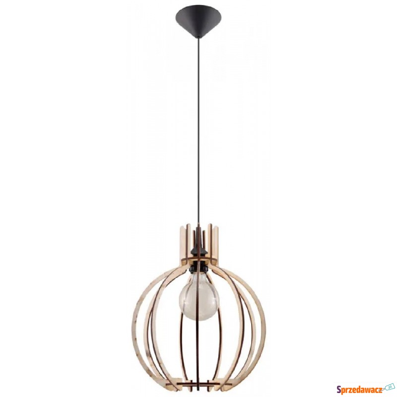 Okrągła drewniana lampa wisząca - EX517-Arancis - Lampy wiszące, żyrandole - Police