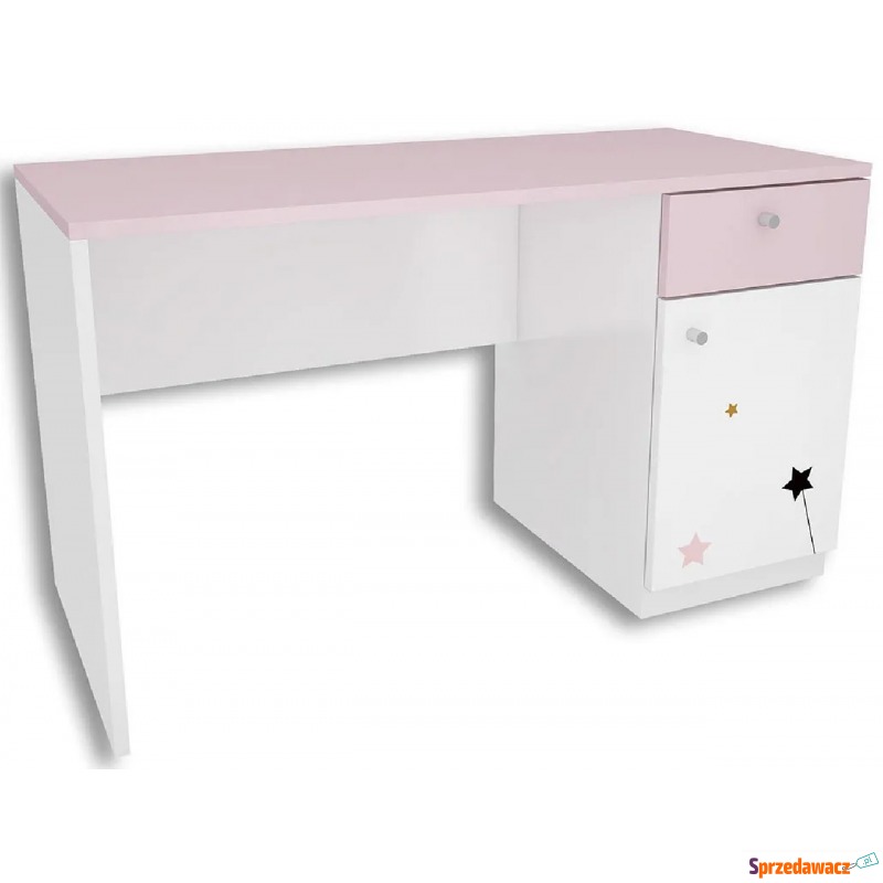 Białe biurko dla dziewczynki Peny 2X - 4 kolory - Biurka - Częstochowa