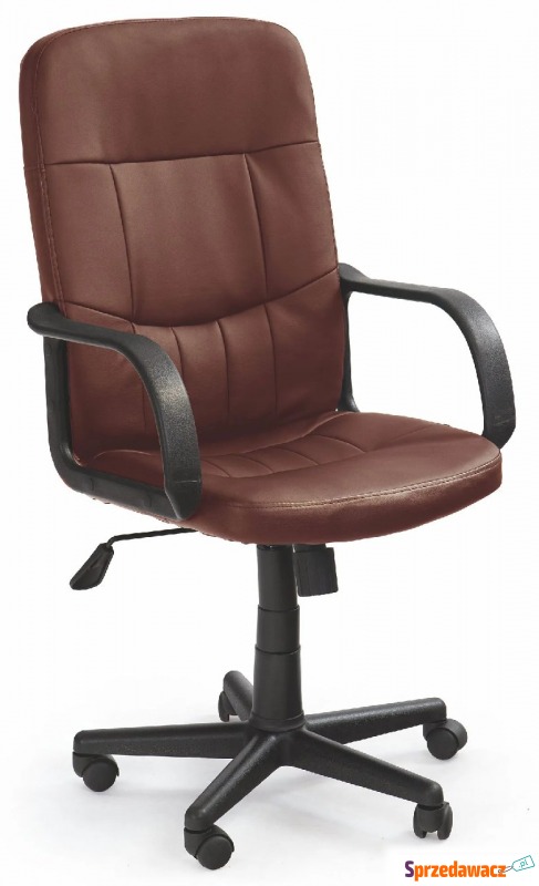Brązowy fotel biurowy - Kramer - Krzesła biurowe - Świnoujście