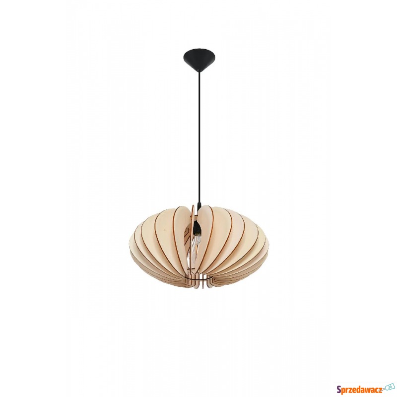 Lampa wisząca z drewnianym kloszem - EX567-Sophix - Lampy wiszące, żyrandole - Grabówka