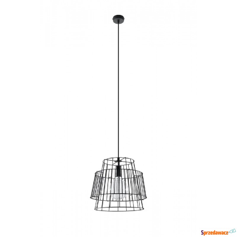 Czarna druciana lampa wisząca loftowa - EX582-Gati - Lampy wiszące, żyrandole - Jaworzno