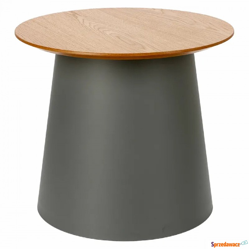 Okrągły stolik kawowy szary - Fannie - Stoły, stoliki, ławy - Skierniewice