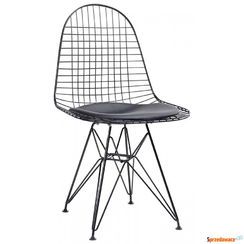 Metalowe ażurowe krzesło do jadalni i salonu -... - Krzesła do salonu i jadalni - Boguszów-Gorce