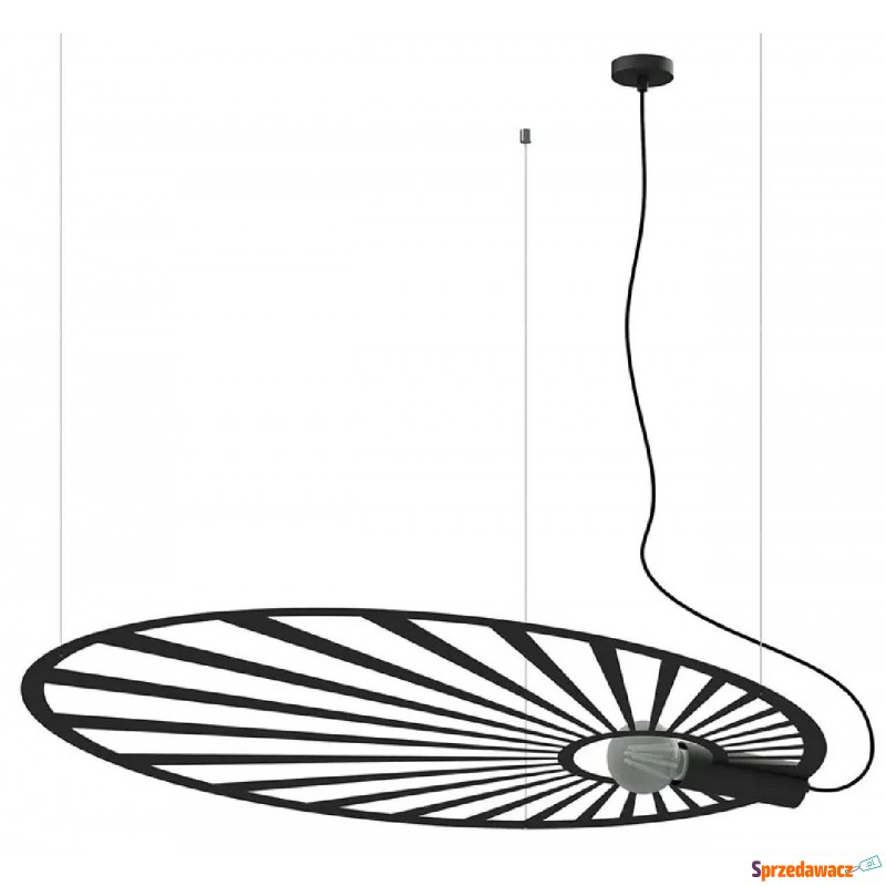 Czarna modernistyczna lampa wisząca - EX596-Lehdes - Lampy wiszące, żyrandole - Krosno