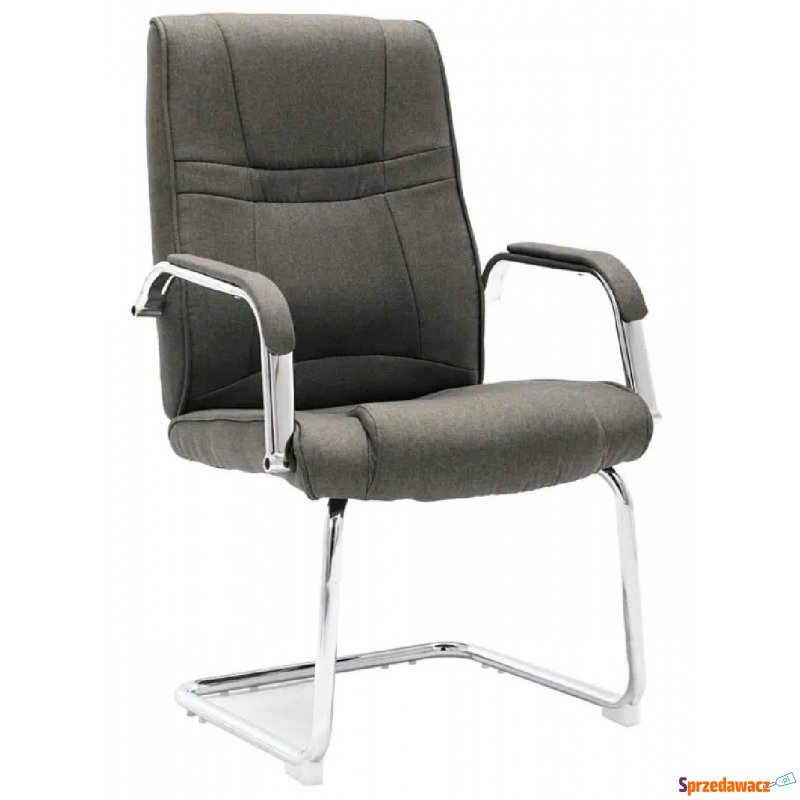 Szare tapicerowane krzesło biurowe - Glomer 3X - Krzesła biurowe - Pruszcz Gdański
