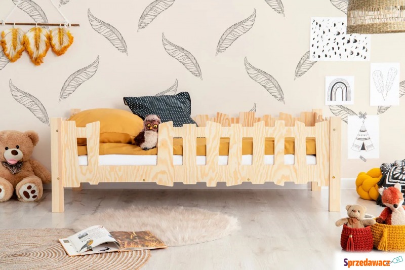Drewniane łóżko dziecięce ze stelażem 12 rozm... - Meble dla dzieci - Olsztyn