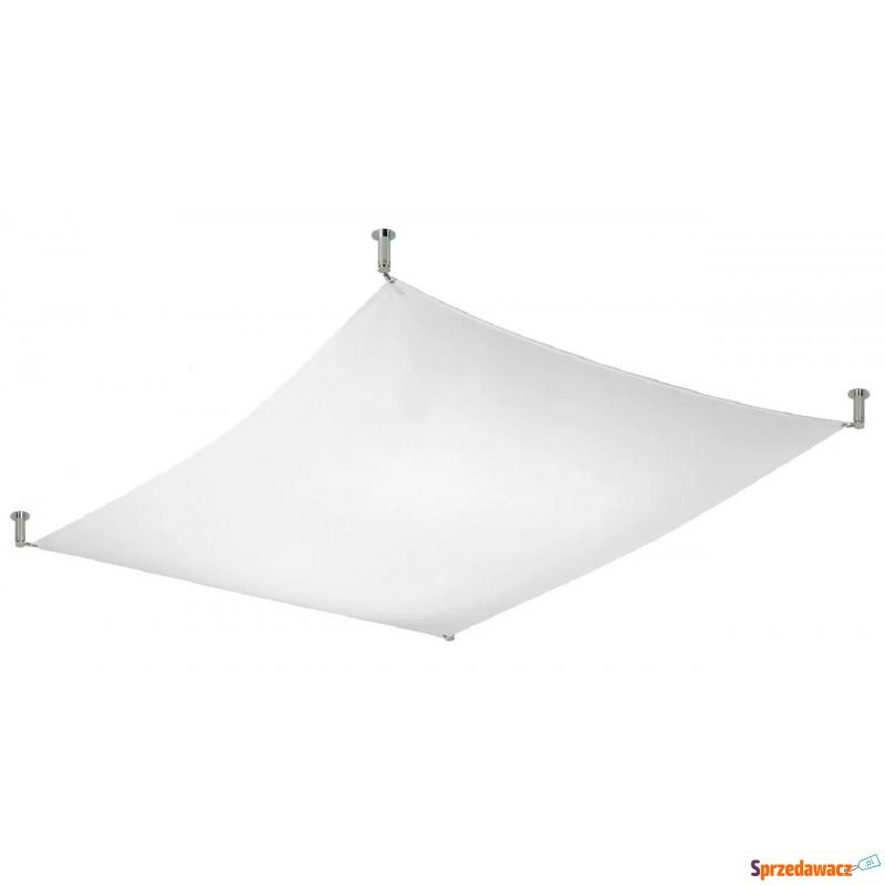 Biały tkaninowy plafon LED 130x105 cm - EX659-Luni - Plafony - Jawor