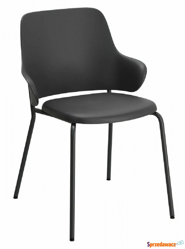 Czarne krzesło minimalistyczne - Foxo - Krzesła do salonu i jadalni - Nowa Ruda