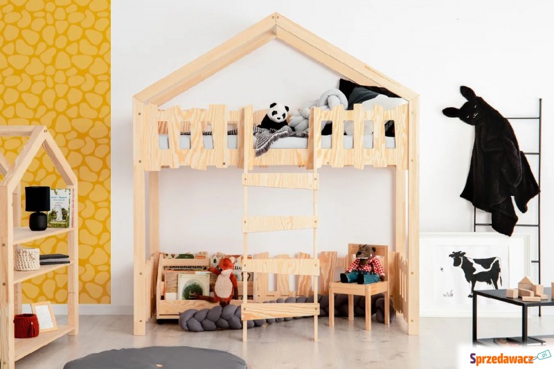Dziecięce drewniane łóżko piętrowe - Zorin 2X - Meble dla dzieci - Skierniewice