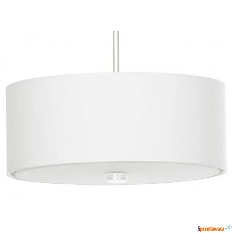 Biały nowoczesny żyrandol z abażurem - EX698-Skalo - Lampy wiszące, żyrandole - Rybarzowice
