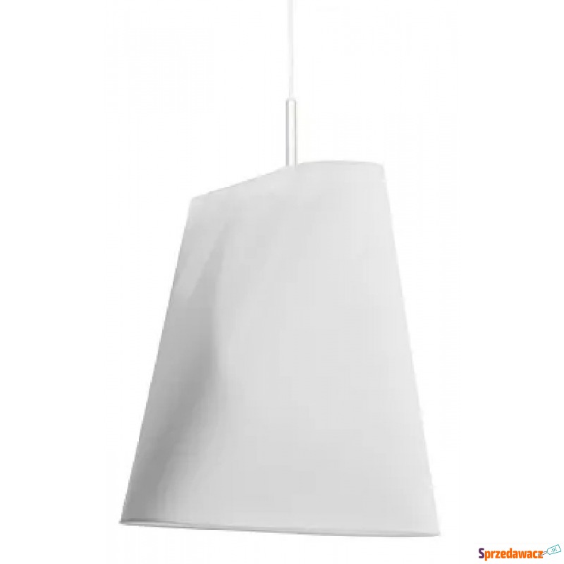 Biały minimalistyczny pojedynczy żyrandol - E... - Lampy wiszące, żyrandole - Toruń