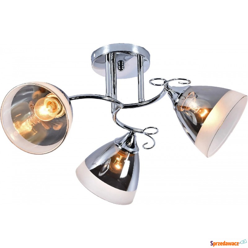 Srebrny potrójny elegancki żyrandol - EX742-Loreti - Lampy wiszące, żyrandole - Grudziądz
