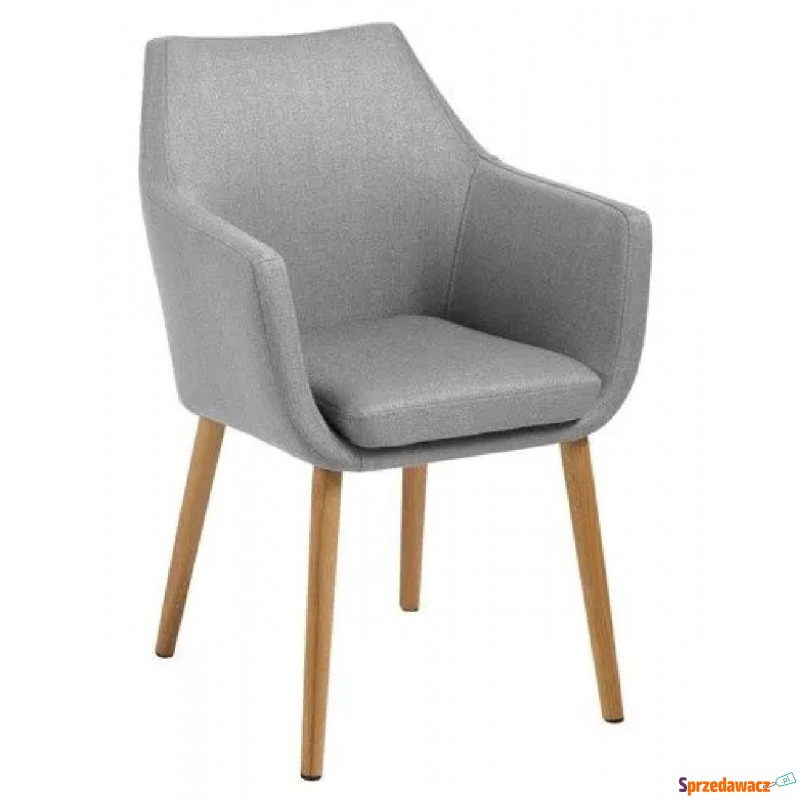 Szare krzesło tapicerowane - Lamans - Krzesła do salonu i jadalni - Malbork