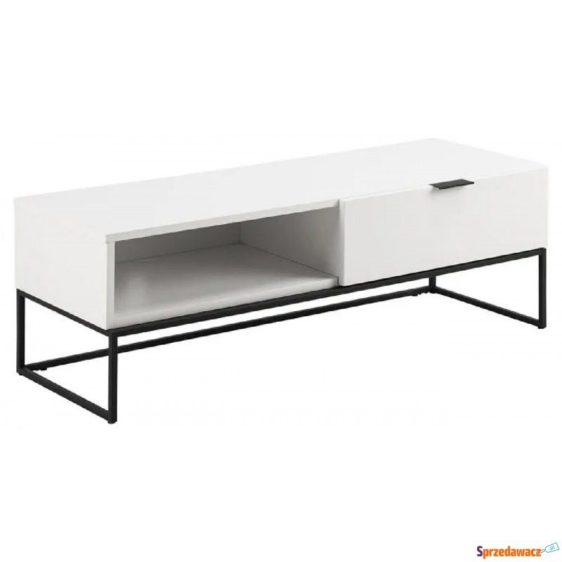Biała szafka pod telewizor - Pikon 2X - Stoły, stoliki, ławy - Zaścianki