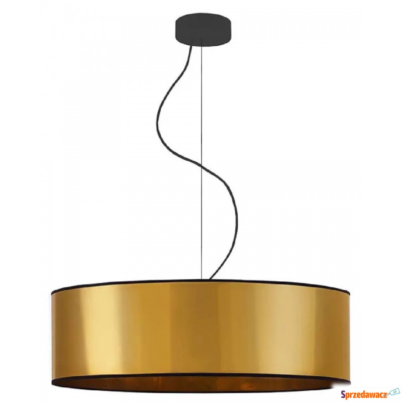 Złoty okrągły żyrandol w stylu glamour 60 cm -... - Lampy wiszące, żyrandole - Bolesławiec