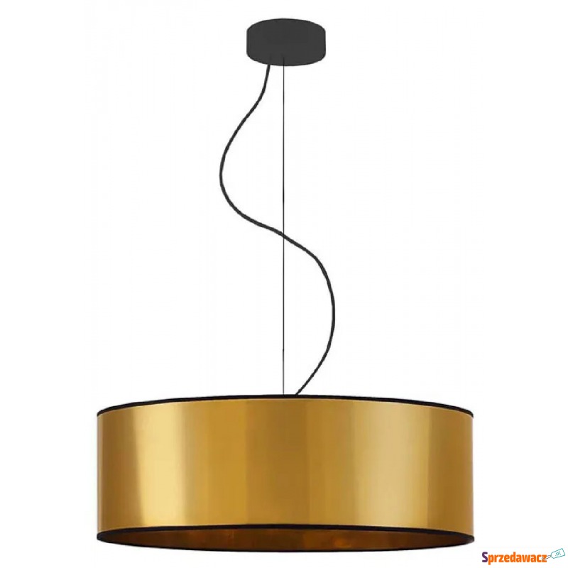 Złoty okrągły żyrandol nad stół 50 cm - EX855... - Lampy wiszące, żyrandole - Głogów