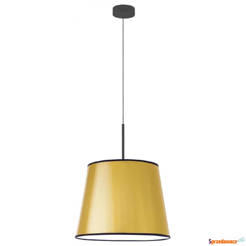 Złoty żyrandol ze stożkowym abażurem - EX885-... - Lampy wiszące, żyrandole - Jelenia Góra