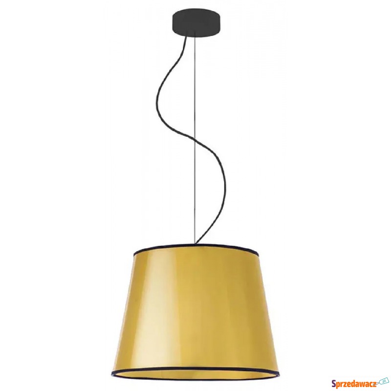 Złoty żyrandol z trapezowym abażurem - EX902-... - Lampy wiszące, żyrandole - Łapy