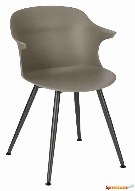 Minimalistyczne krzesło ciemnoszare - Naste - Krzesła kuchenne - Gorlice