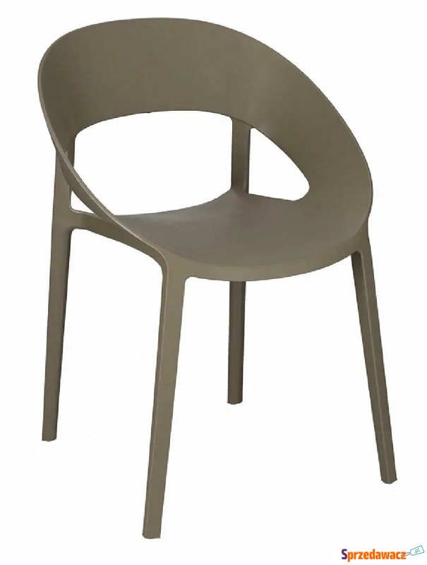 Minimalistyczne krzesło szare - Nante - Krzesła kuchenne - Ludomy