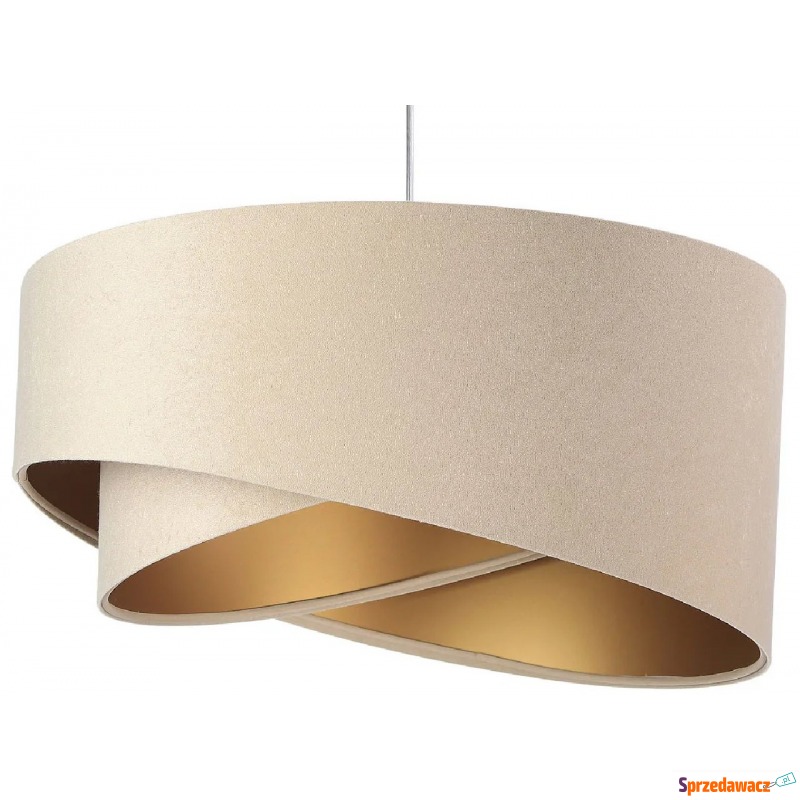 Beżowo-złota lampa wisząca glamour - EX982-Sonelo - Lampy wiszące, żyrandole - Domaszowice