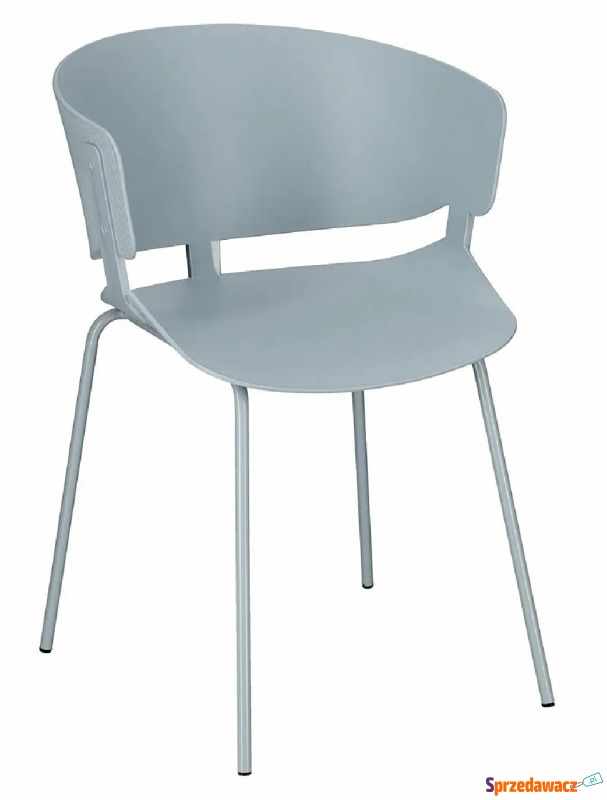 Minimalistyczne krzesło szare - Nalmi - Krzesła kuchenne - Wejherowo