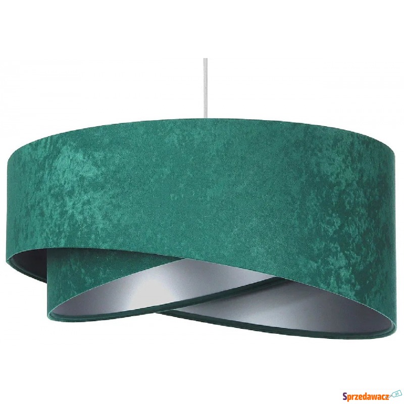 Zielono-srebrna welurowa lampa wisząca - EX972-Rublo - Lampy wiszące, żyrandole - Piła
