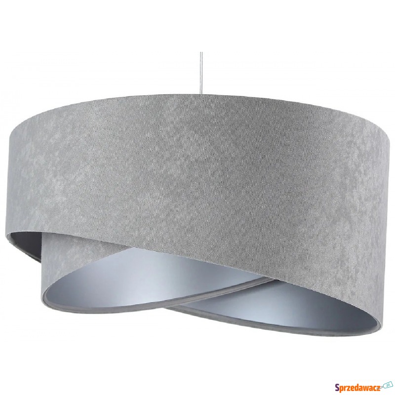 Szaro-srebrna lampa wisząca asymetryczna - EX... - Lampy wiszące, żyrandole - Elbląg