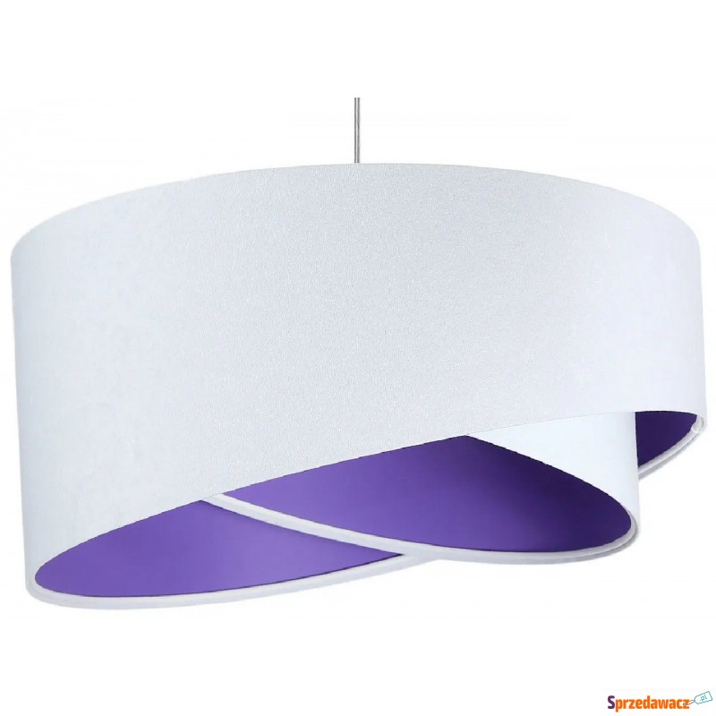 Biało-fioletowa lampa wisząca nad stół - EX99... - Lampy wiszące, żyrandole - Reguły