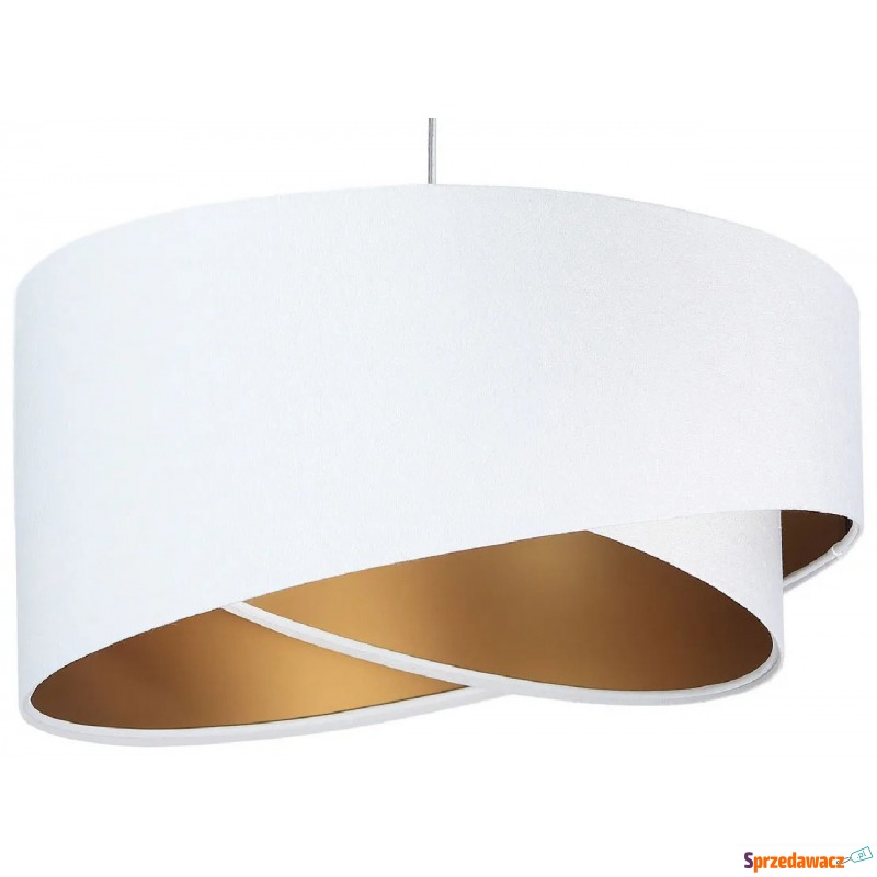 Biało-złota lampa wisząca nad stół - EX988-Selma - Lampy wiszące, żyrandole - Ostrołęka
