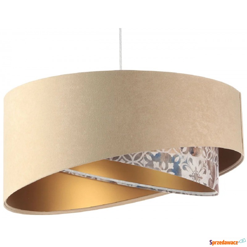 Asymetryczna lampa wisząca welurowa - EXX28-Atna - Lampy stołowe - Przemyśl