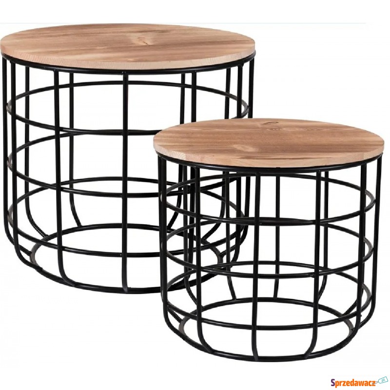 Loftowy zestaw stolików kawowych - Mulo - Stoły, stoliki, ławy - Przemyśl