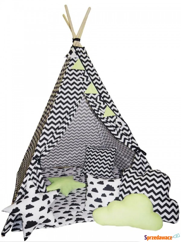 Namiot dla dziecka tipi z 3 poduszkami - Loster - Meble dla dzieci - Zielona Góra