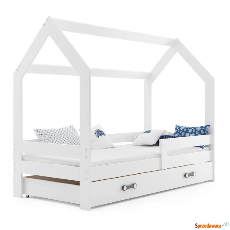 Białe łóżko domek dla dziecka 80x160 - Bambino - Łóżka - Lubin