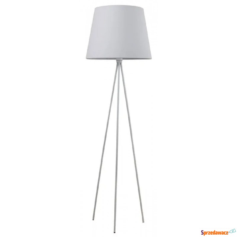Biała minimalistyczna stojąc lampa podłogowa... - Lampy stojące - Lębork