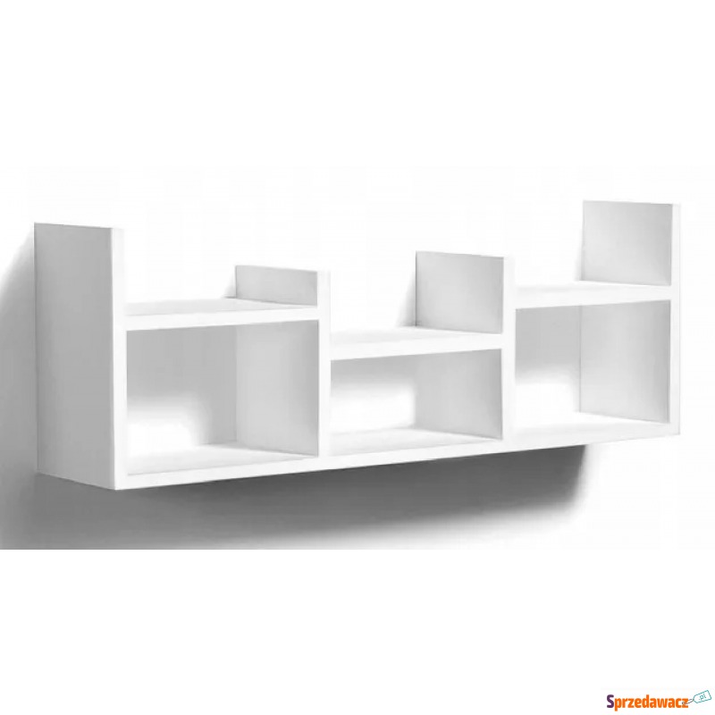 Biała minimalistyczna półka ścienna - Lorea - Półki, wsporniki - Dzierżoniów