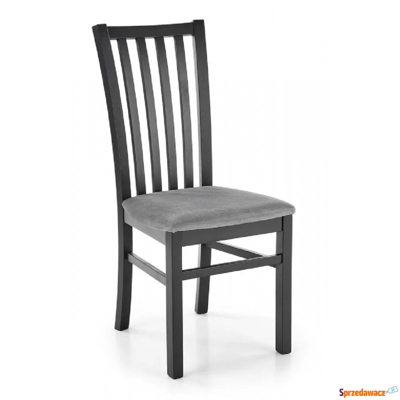 Czarne drewniane krzesło patyczak Billy - popiel - Krzesła do salonu i jadalni - Brzeg