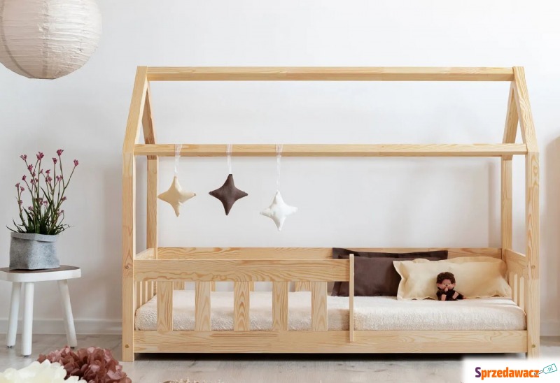 Drewniane łóżko dziecięce domek - Rikko - Meble dla dzieci - Kielce