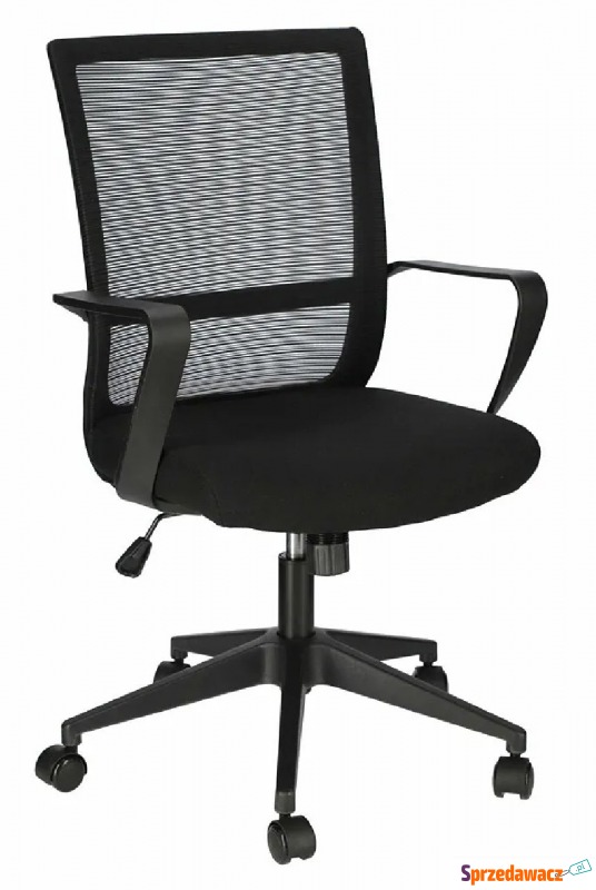 Czarny fotel pracowniczy - Brexi - Krzesła biurowe - Zarzeczewo