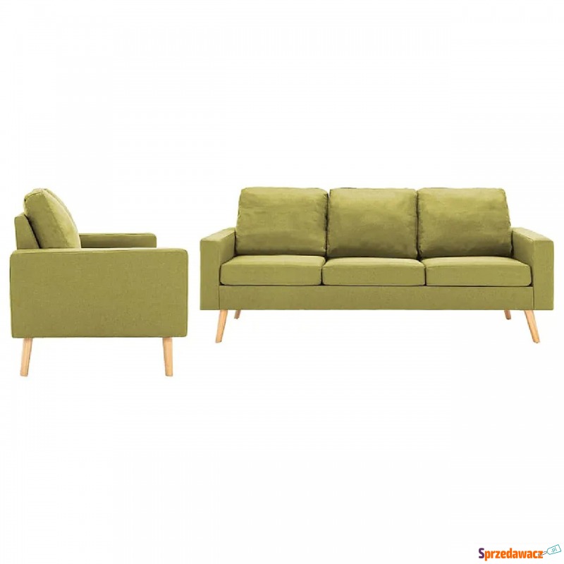 2-częsciowy zielony zestaw wypoczynkowy - Lavinia... - Sofy, fotele, komplety... - Skierniewice