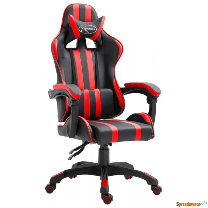 Czerwony ergonomiczny fotel dla gracza - Davo - Krzesła biurowe - Stargard Szczeciński