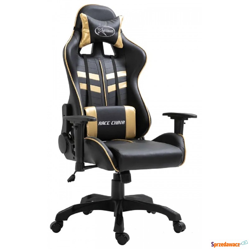 Złote krzesło obrotowe dla gracza - Gamix - Krzesła biurowe - Żukowo