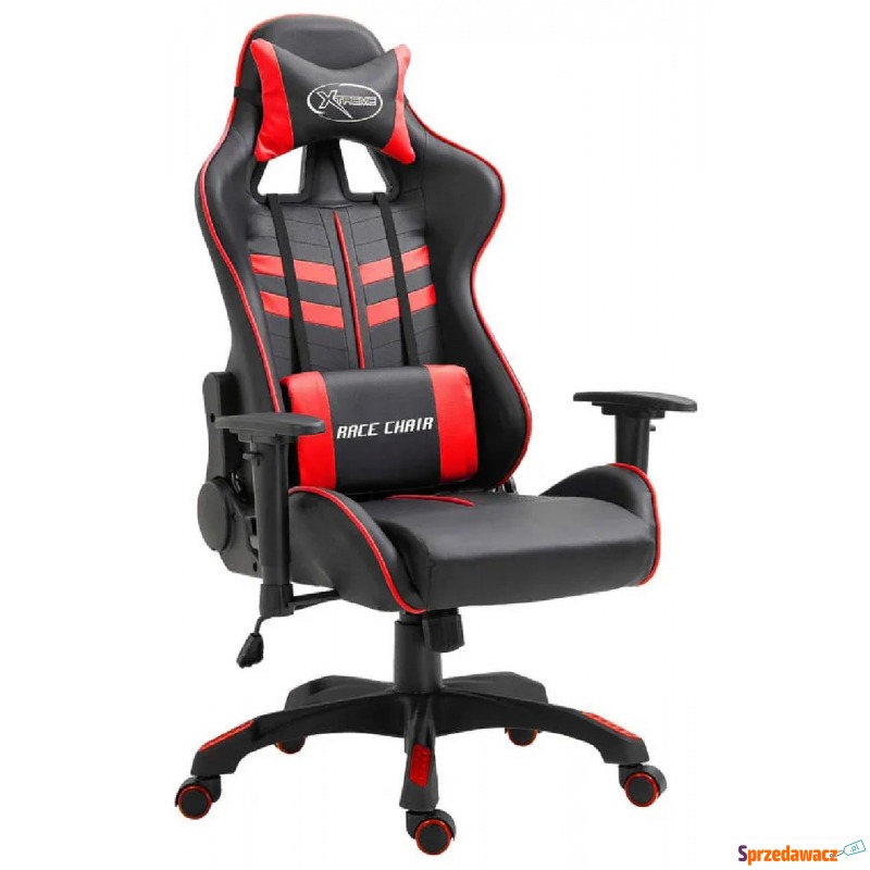 Czerwony fotel dla gracza regulowany - Gamix - Krzesła biurowe - Jastrzębie-Zdrój