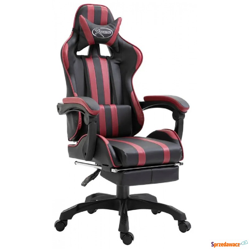 Ciemnoczerwony fotel obrotowy do biurka - Kenex - Krzesła biurowe - Żukowo